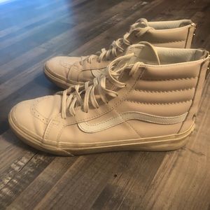 Vans Sk8-Hi Slim Zip Leather High Tops